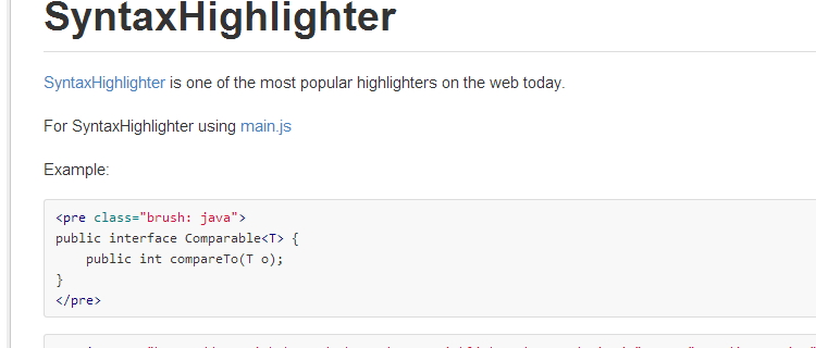 syntax highlighter loader